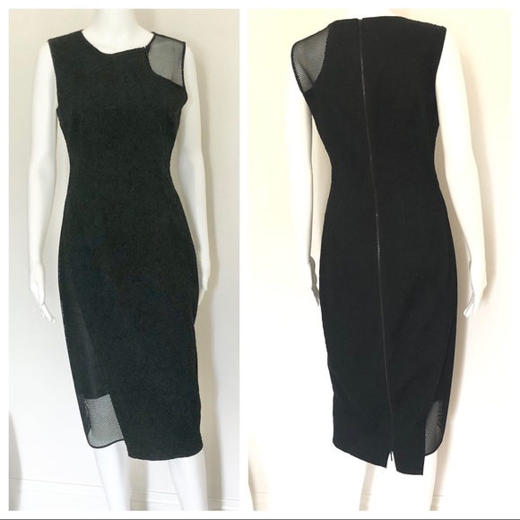 Elie Tahari Herika Dress Black 6 NWT $398 - Picture 3 of 16